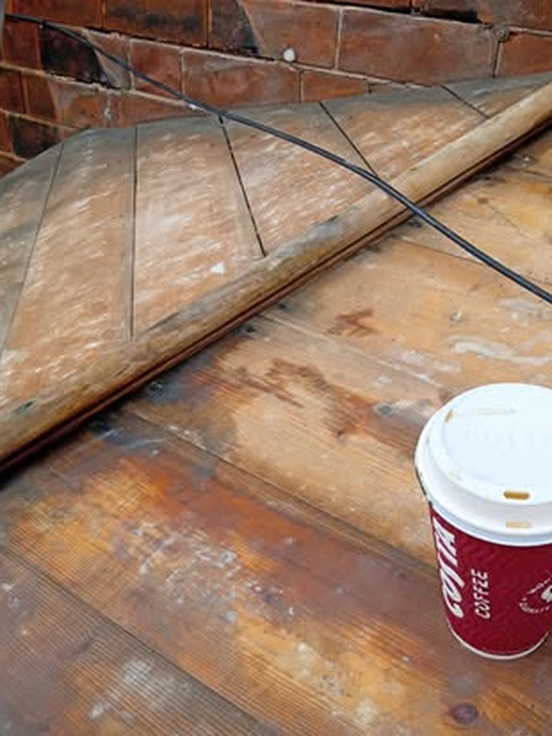 Leadwork example two before repair by K. Wright Roofing Services